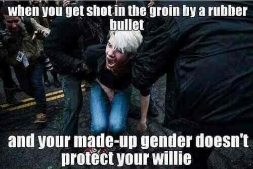 Fake gender can't protect your willie