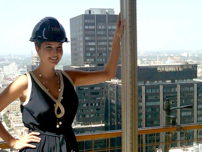 Ivanka with a hardhat