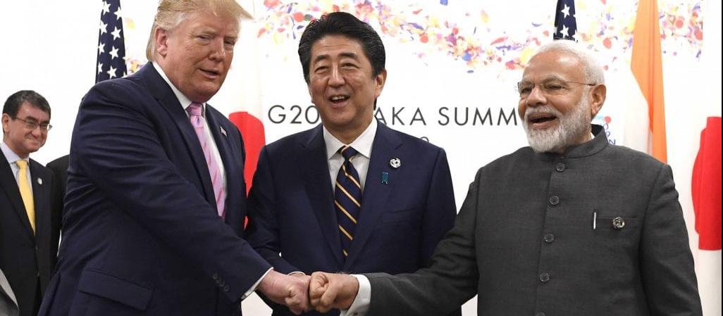 Trump, Modi, and Abe at G20