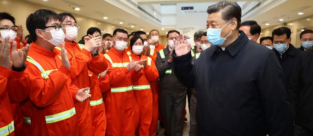 Xi with mask