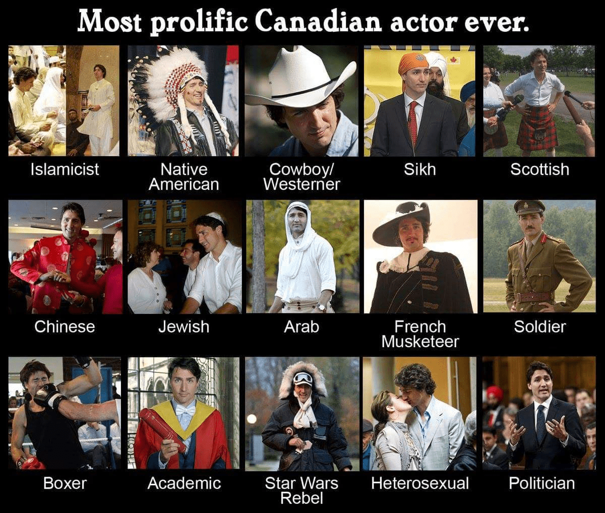Trudeau the actor.