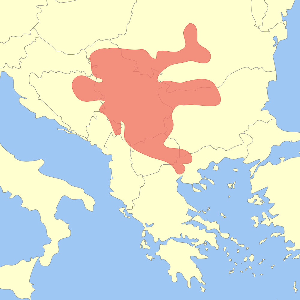 Map of Vinca