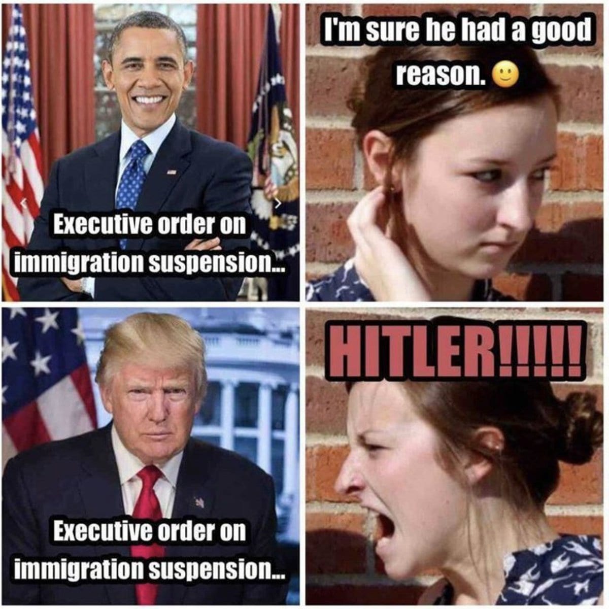 Obama v Trump XO on immigration