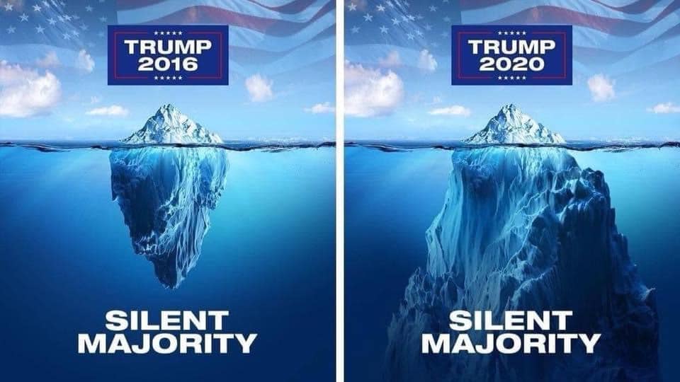 Trump silent majority iceberg