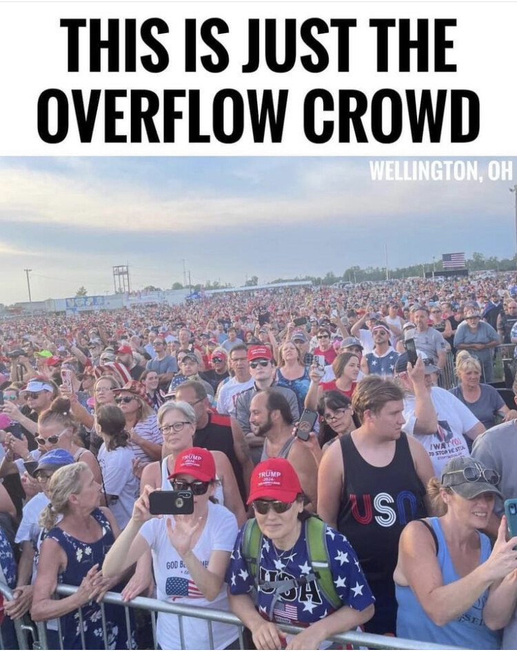 Wellington Ohio overflow crowd