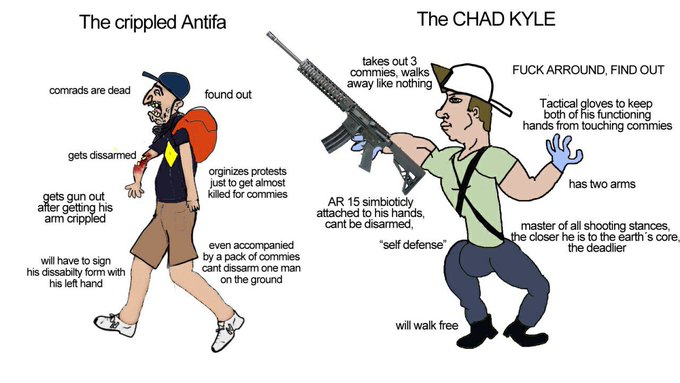 Crippled commie vs Chad Kyle