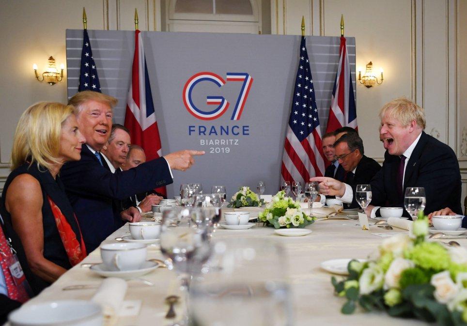 Trump and Johnson at G7