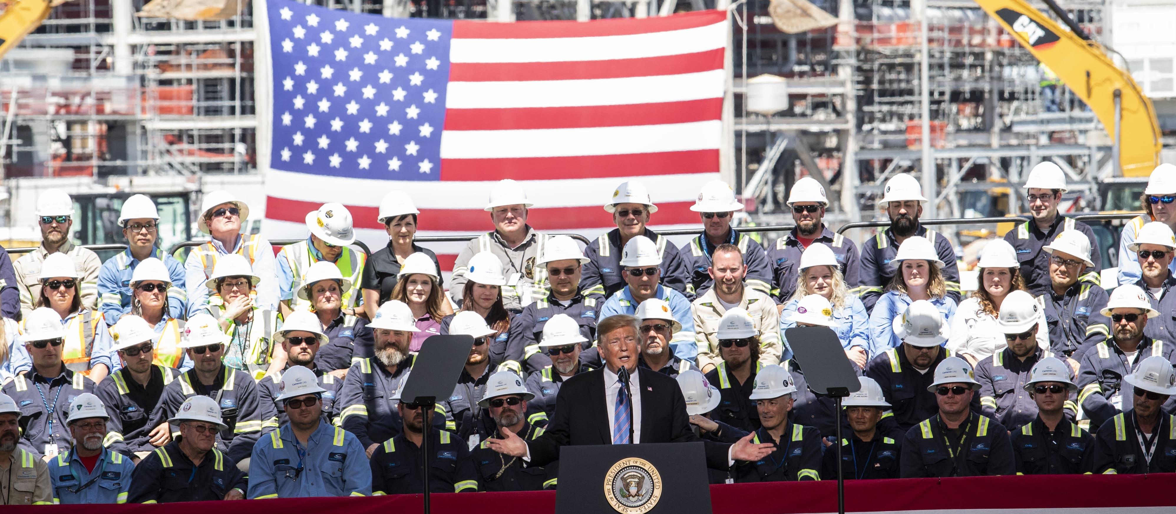 Trump at Cameron LNG