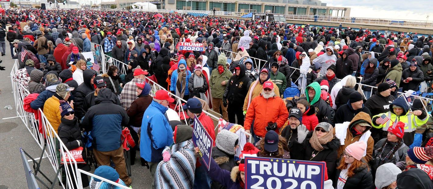 Trump overflow at Wildwood, NJ