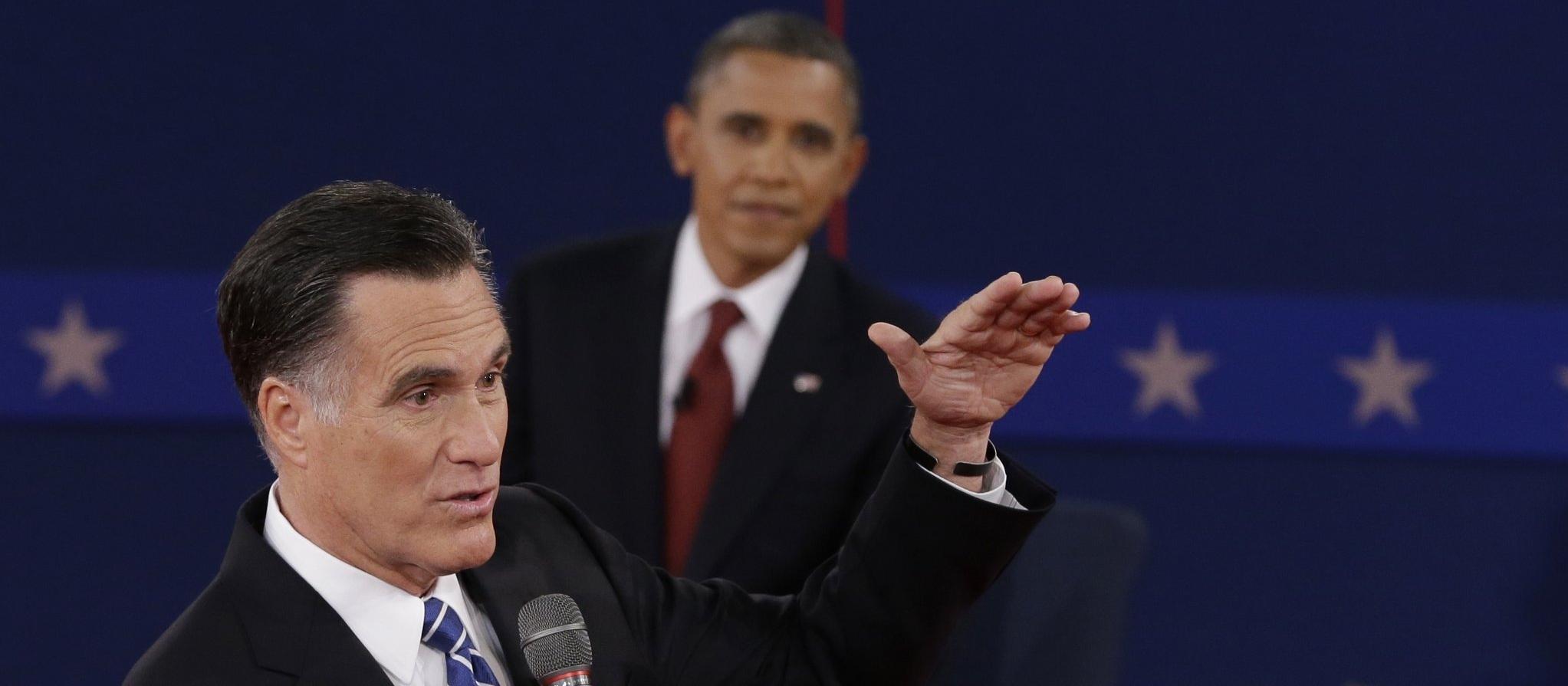 Mittens and Hussein debate in 2012