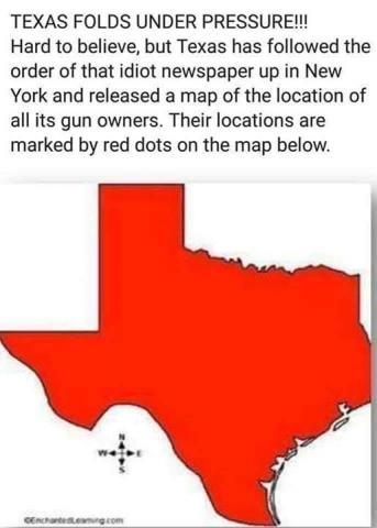 Texas gun owner map
