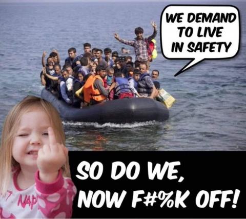 Illegals in a boat