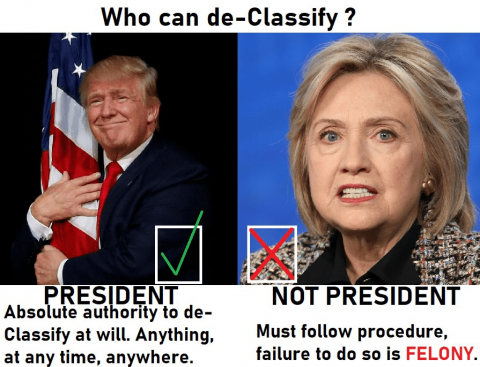 Who can declassify?