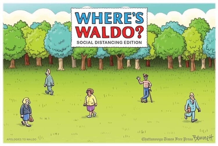 Waldo social distancing